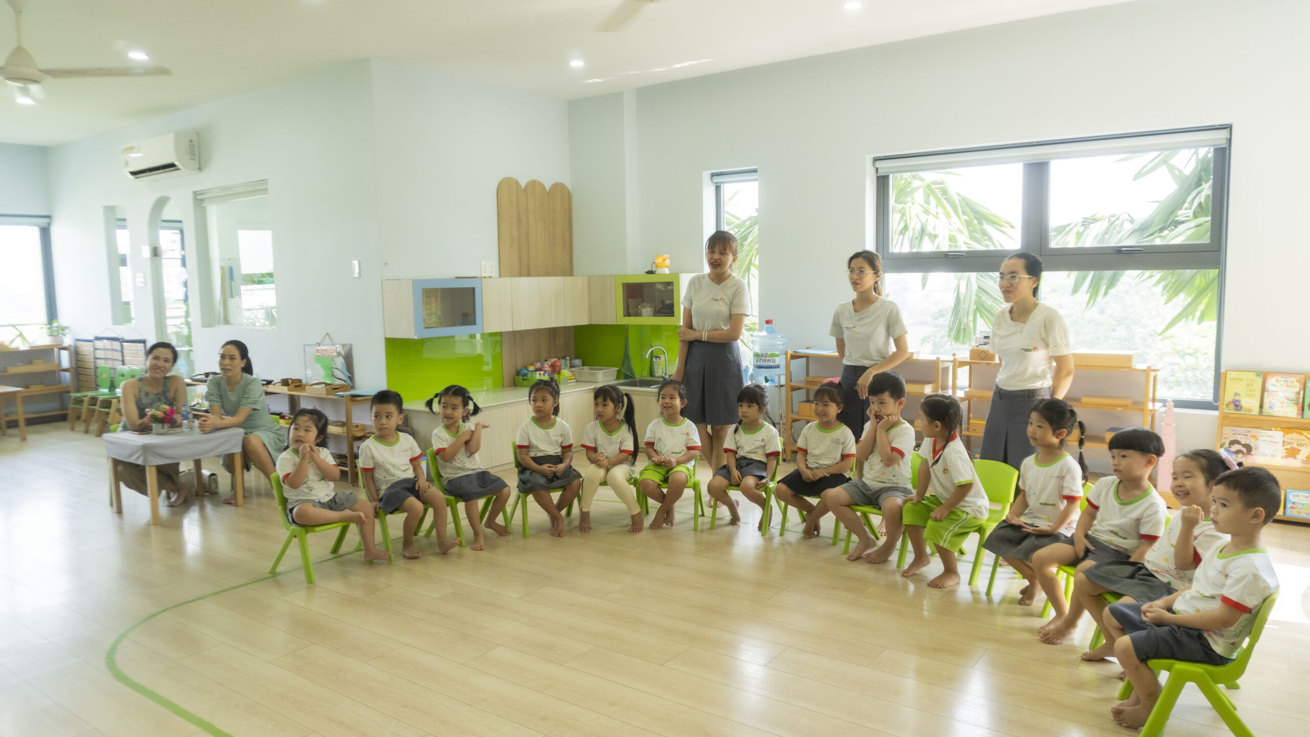 học cùng nhau tại trường mầm non montessori tai thủ đức