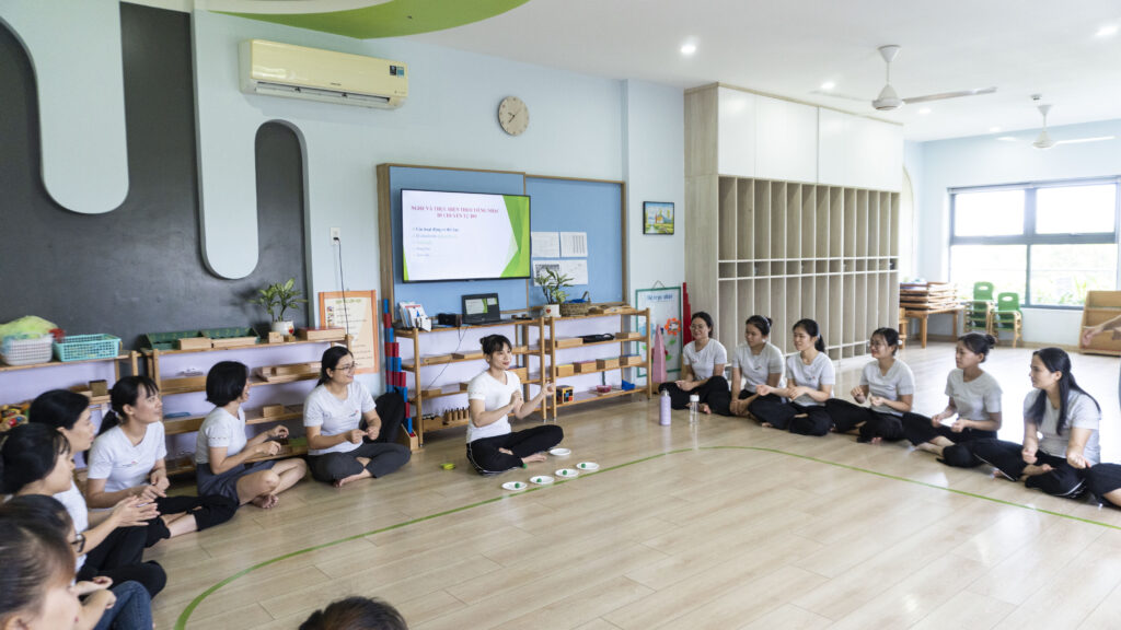 Trường mầm non song ngữ Montessori chuẩn quốc tế tại Thủ Đức – môi trường giáo dục sáng tạo và chất lượng.